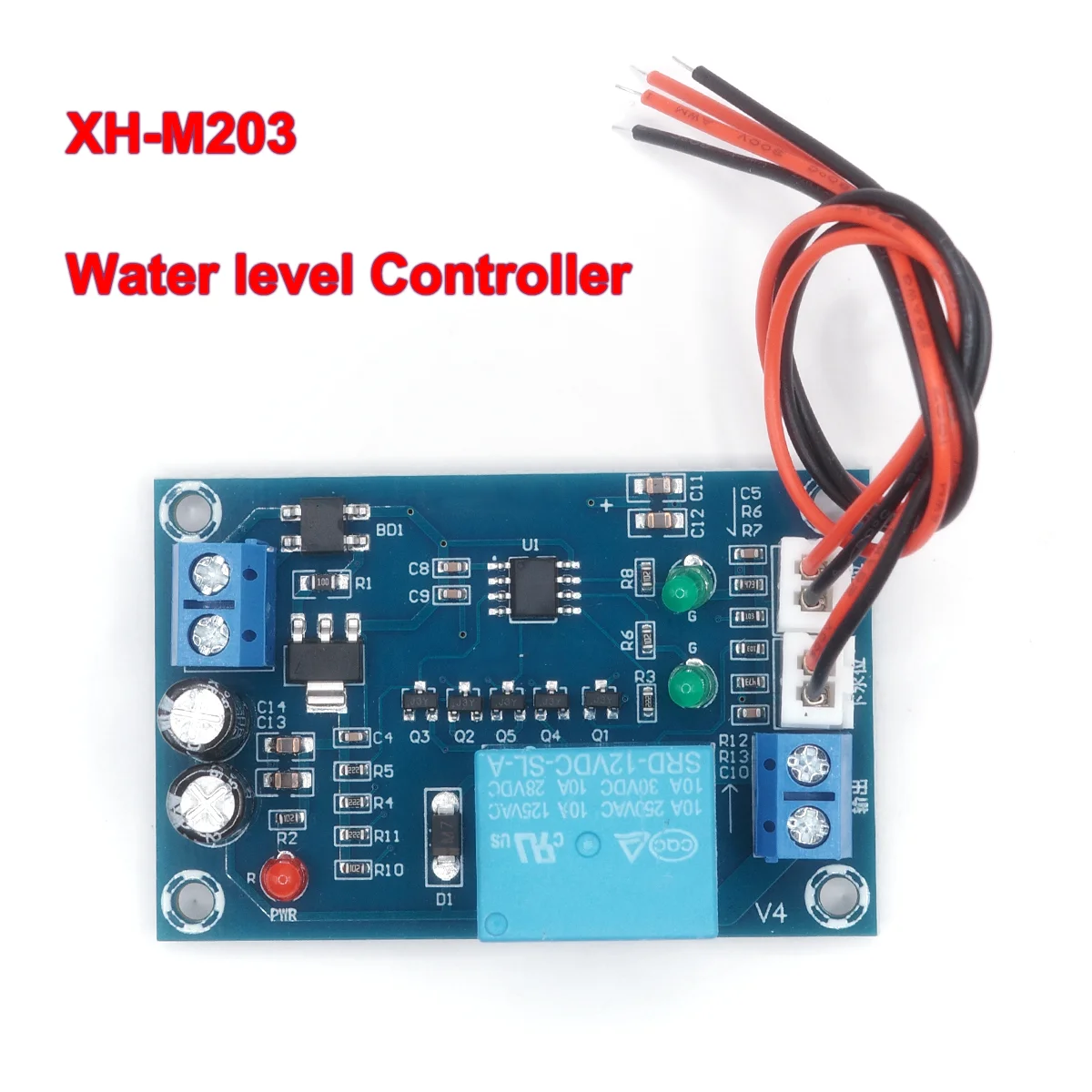 XH-M203 Kontroler poziomu wody Automatyczny kontroler poziomu wody Przełącznik poziomu wody Kontroler pompy wodnej Wyjście przekaźnikowe 12 V