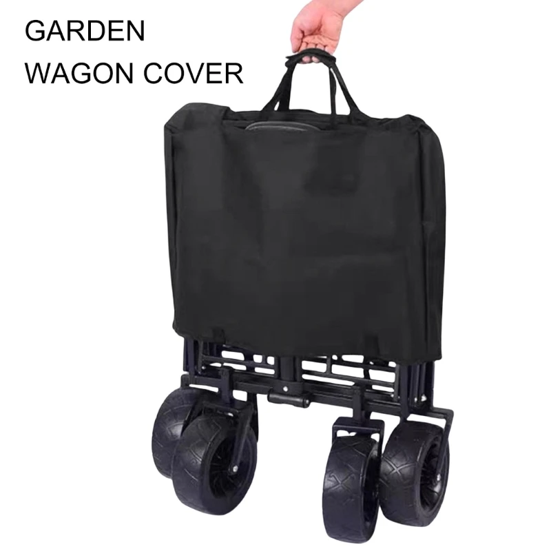 Waterproofs Oxford Cloth Garden Wagon Cover Folding Wagon Covers Storage Bag Outdoor Garden Cart Dustproof Accessory