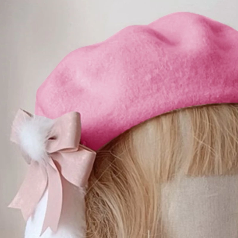 Girls Woman Plush Painter Hat Casual Adult for Shopping Dropshipping