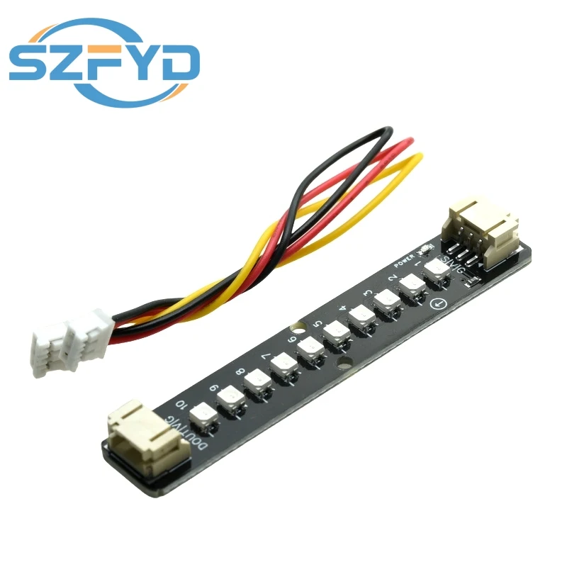 1PCS 10 Bit RGB LED Strip Light WS2812B Programmable 5V Color Changing Colorful Strip Light For Arduino Kit ESP32