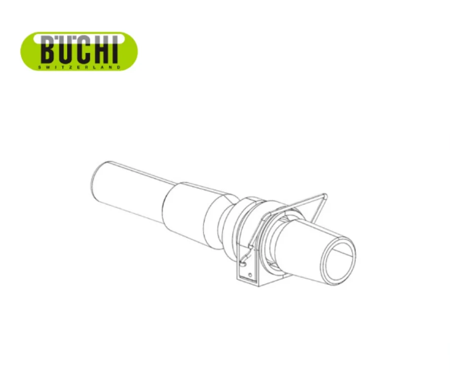 BUCHI Glass Steam Duct With Clamp, NS29/32 032339,Fit the R-100/R3