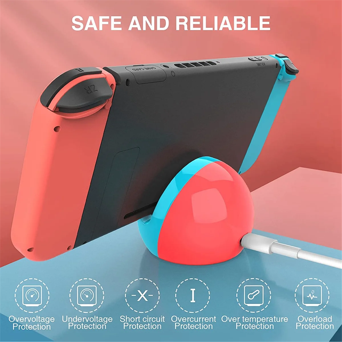 قاعدة شاحن TCE لـ /Switch Lite/، شحن مفتاح منفذ C بديل من النوع C (أ)