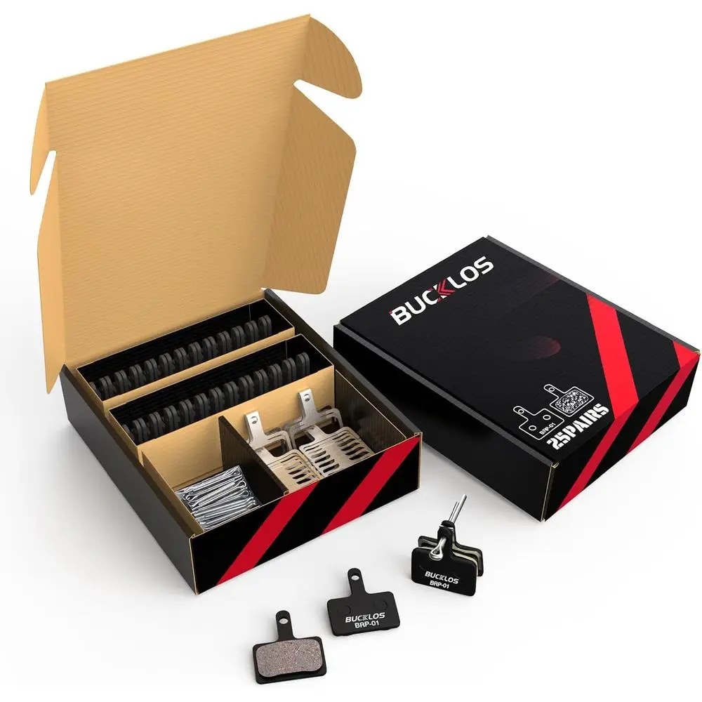 

25 Pack Bike Disc Brake Pads for TRP, Tektro, Shimano MT200, Deore, Br-M575, M525, M515, T615, T675, M505, M495, M486, M485, M47
