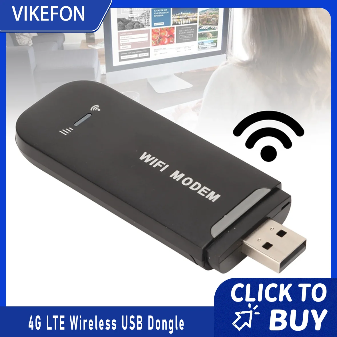 

4G WiFi Router Black Up to 10 Users Stable Easy Connection USB Plug and Play 4G LTE Router for Hotspot Micro SIM Card Phone PC