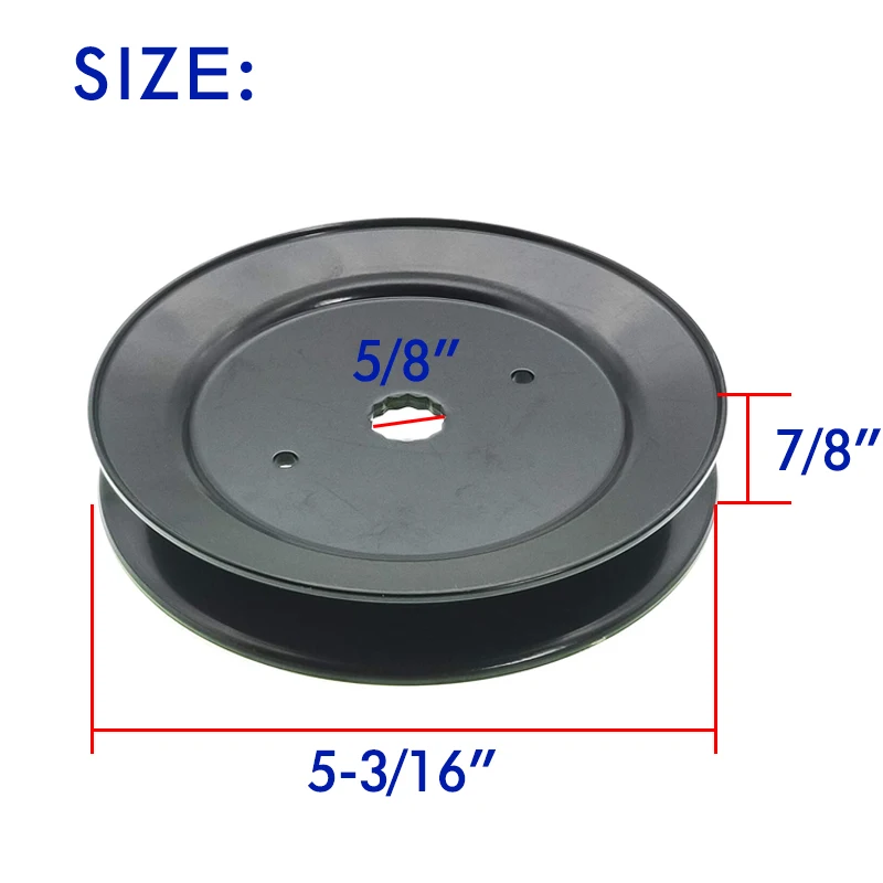 Mower Pulley Single Slot Spindle Pulley Replaces Craftsman/Husqvarna/Poulan Maxpower 332512B