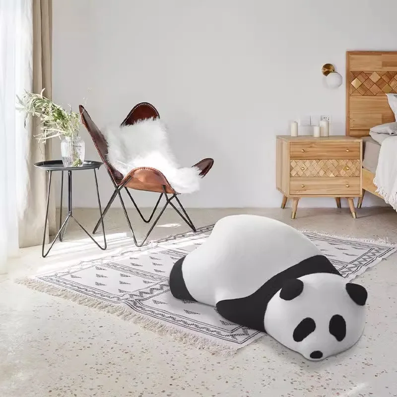 Modern Simple Panda Creative Shoe Changing Stool Living Room Sofa Stool