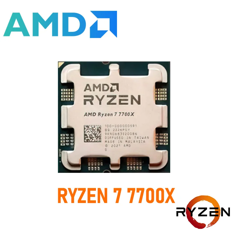 AMD Ryzen 7 7700X AM5 Processor Kit AMD B650 Motherboard Combo Gigabyte B650M AORUS PRO AX DDR5 Kingston DDR5 6000MHz 32GB RAM