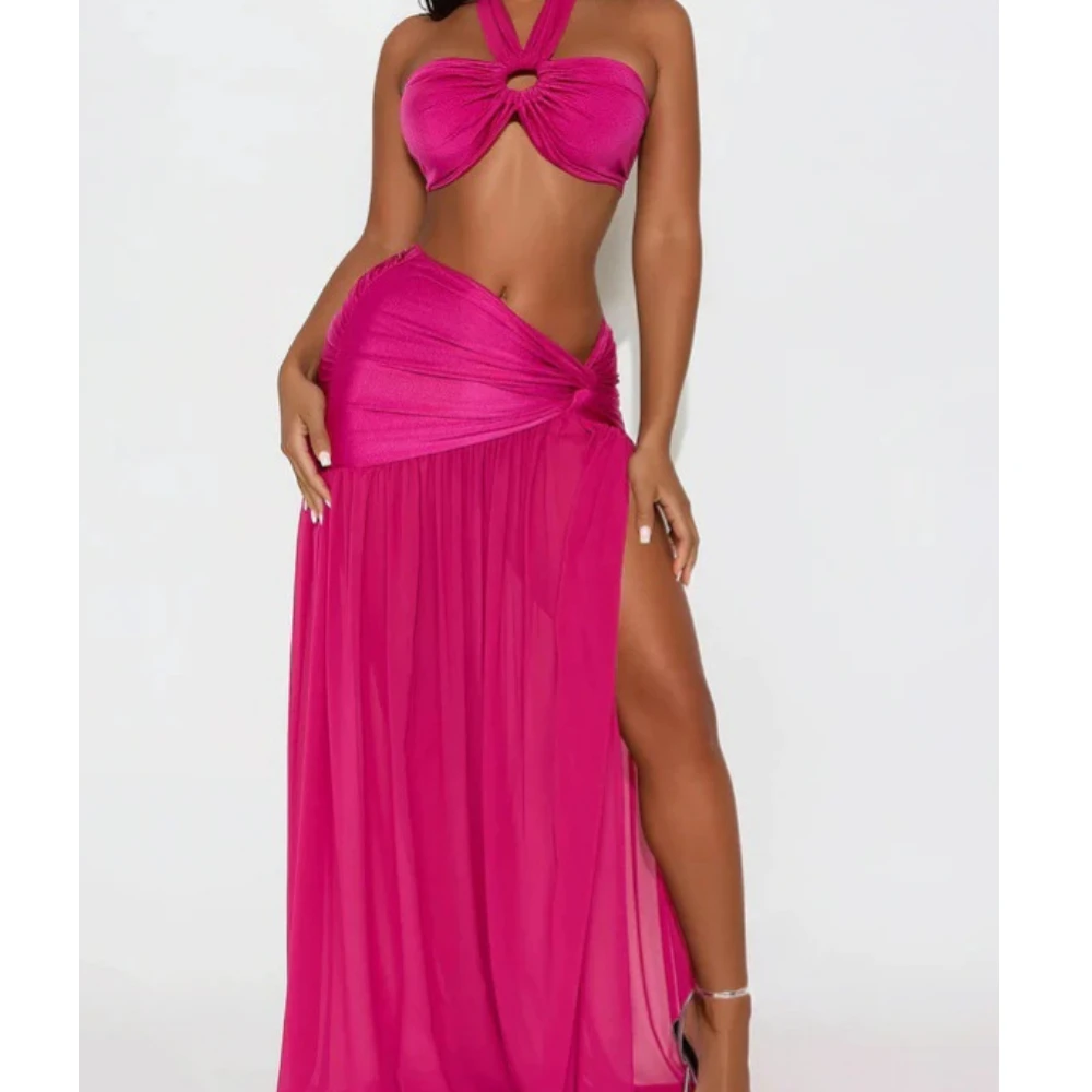 European and American Strap Summer Sexy Hot Girl Pure Desire Ins Solid Color Slim Strap Dress Y2k Hot Lady Minority cross design