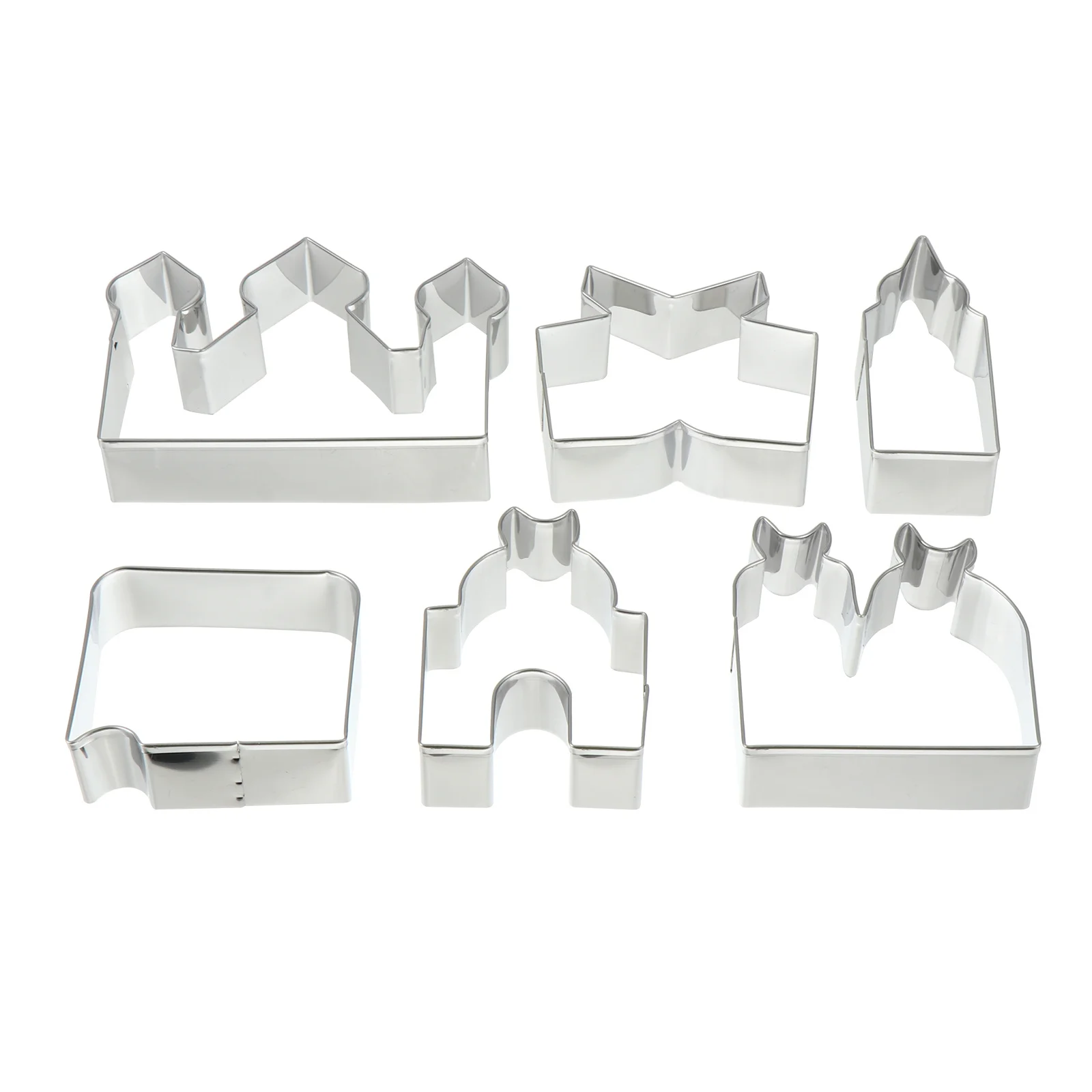 

6Pcs Biscuit Mold Stainless Steel Ramadan Biscuit Cutter DIY Cookie Mold for Baking Tools Festival Dessert Making