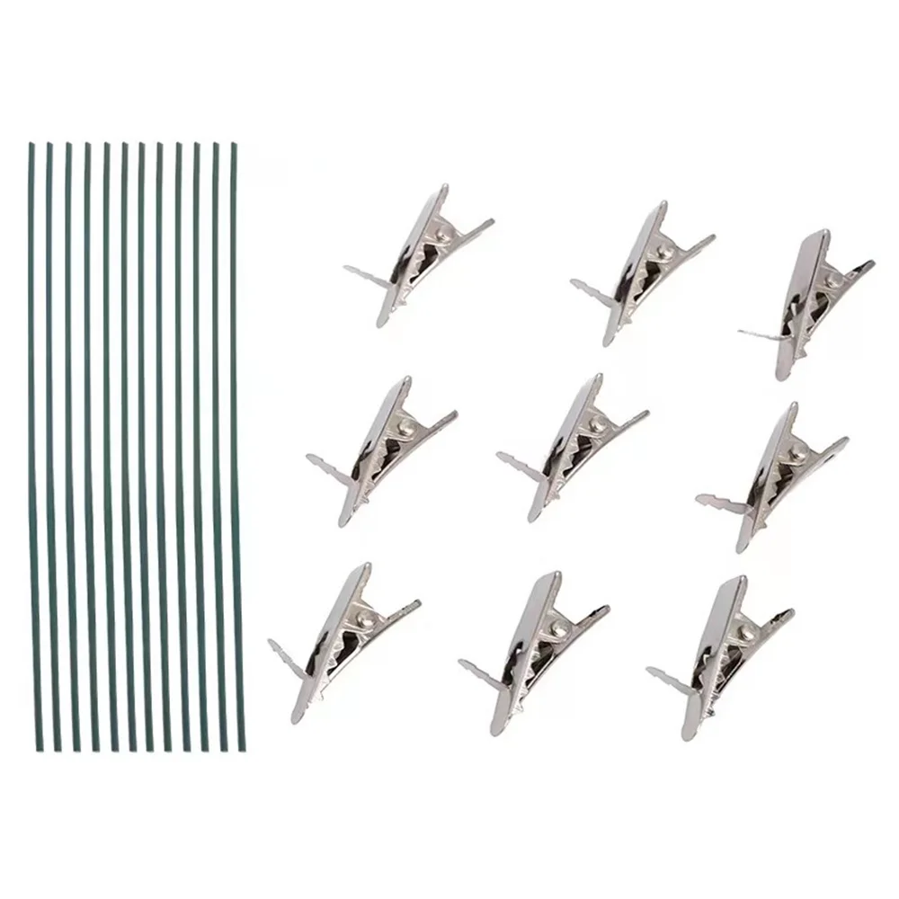 شجرة عيد الميلاد عيد الميلاد مشبك ثابت زهور عيد الميلاد مقاطع معدنية معدنية لإكليل/إكليل الزينة المنزل الحلي