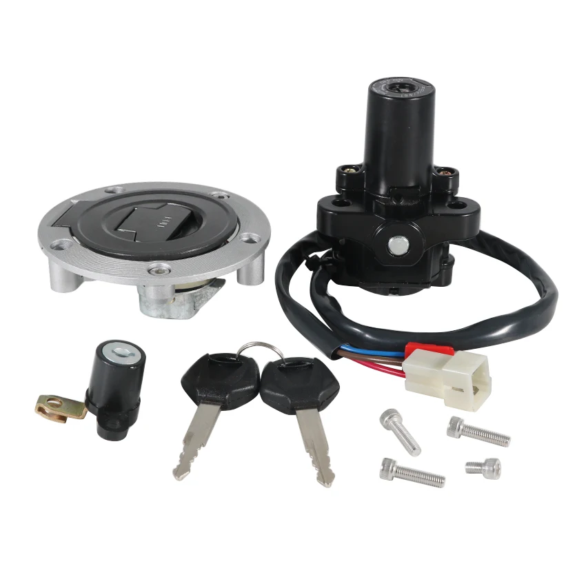 

Motorcycle Ignition Switch Seat Lock Key Set For Yamaha XT660Z XT660 Tenere MT03 MT-03 YZF R6 R1 XJ6N FJ09 XJ6 XJ6F FZ07 FZ09