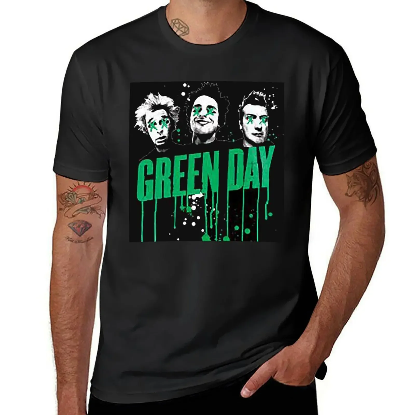 

rr11 greenday T-Shirt vintage shirts graphic tee mens t shirts casual stylish