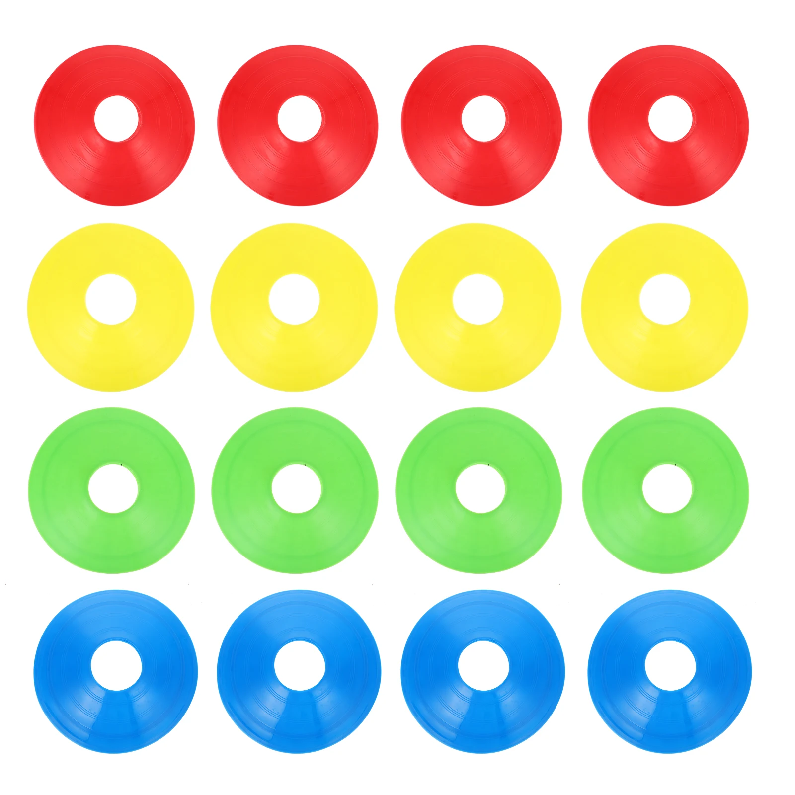 

12pcs Football Training Obstacles Discs Plates Markers Cones For Soccer Exercise Lightweight Durable Pe Portable Sports