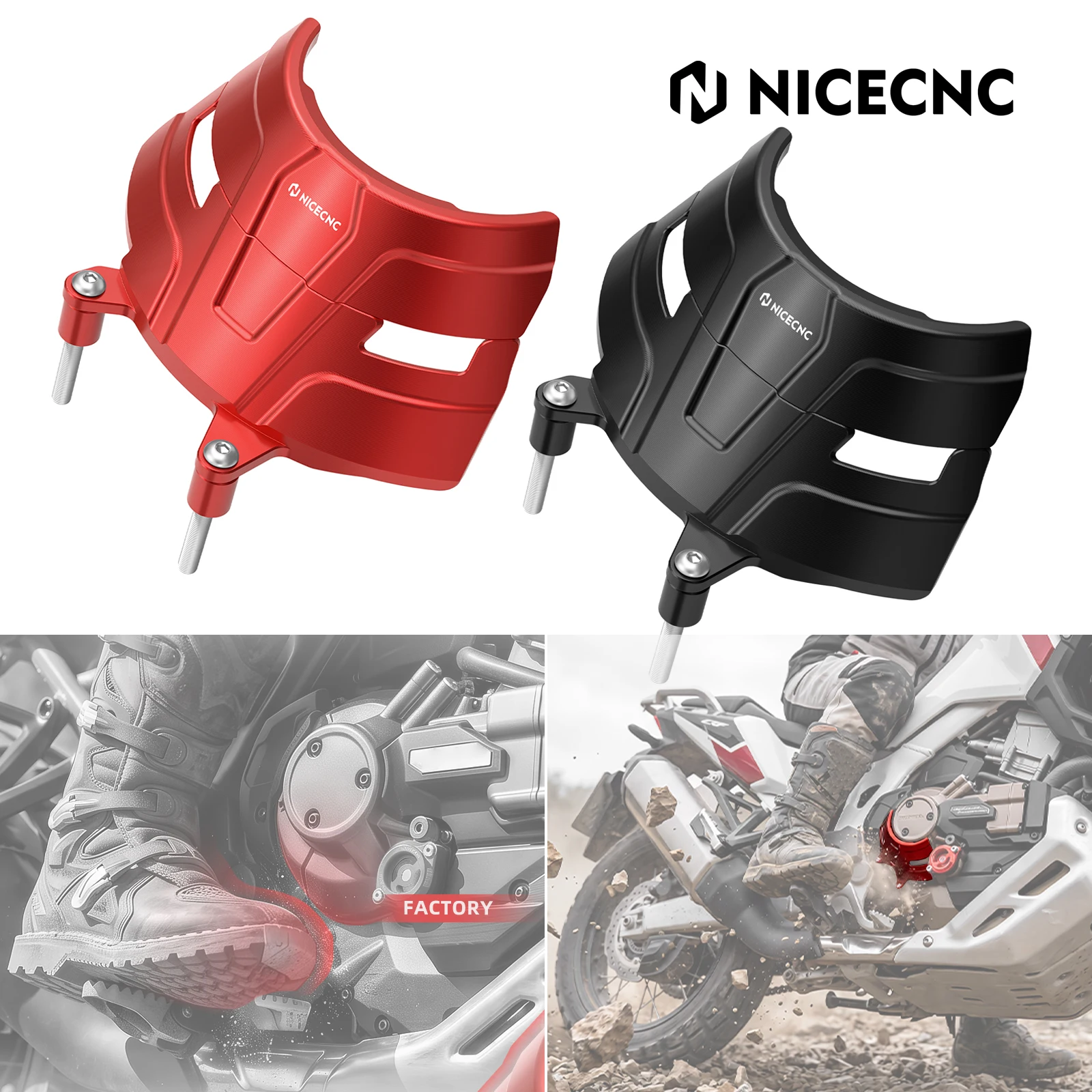 NICECNC Aluminum Motorcycle Clutch Cover Protector for Honda CRF1100L Africa Twin/Adventure Sports DCT 2020-2025 2026