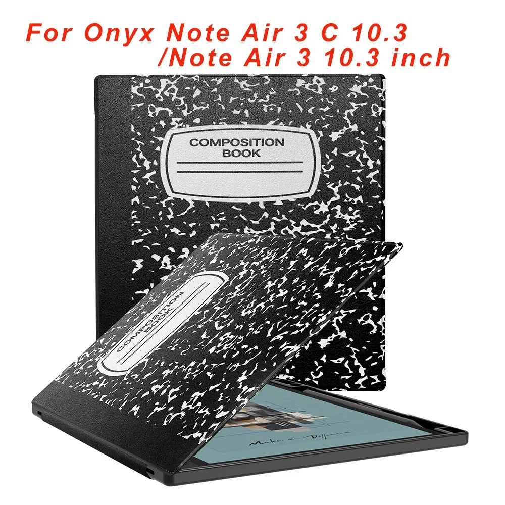 

Auto Sleep/Wake For Funda Onyx Boox Note Air 3 C (2023) 10.3" Smart Cover Pencil Holder Case Magnetic Coque Acrylic Back Shell