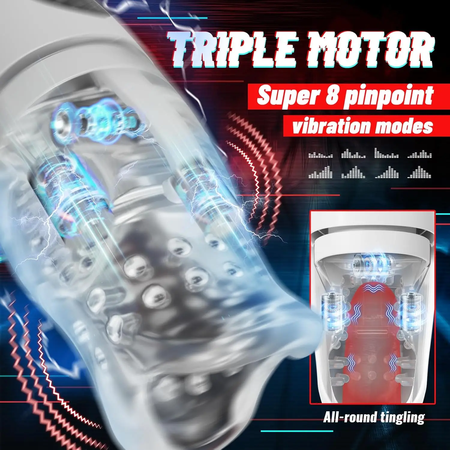 Automatic Male Masturbator Oral Male Sex Toy Penis Stroker Blowjob Glans Pocket Pussy for Men Masturbator Machine