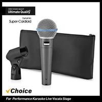 BETA58A BETA58 micrófono con cable dinámico supercardioide profesional de alta calidad para Karaoke voz en vivo micrófono para puesta en escena