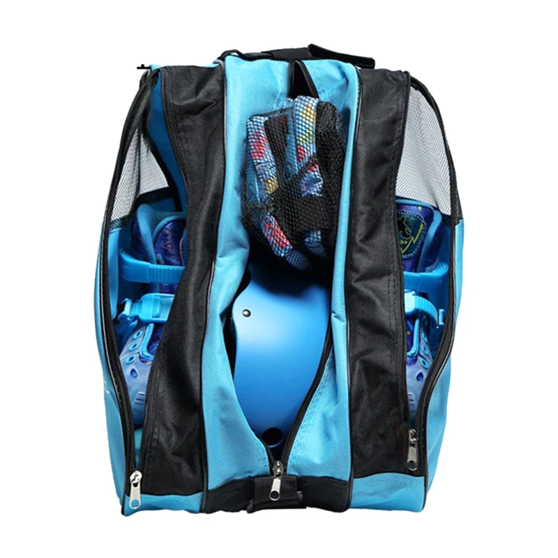 Portable Roller Skates Bag Large Capacity Ice Skating Bag Breathable Kids Inline Skates Bag Skates Storage Bag Skating Shoes Bag