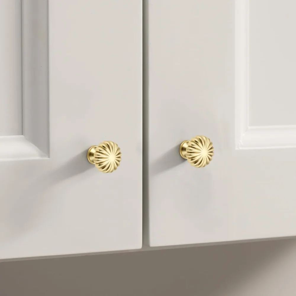 2–10 Stück Schrankknöpfe aus gebürstetem Gold, Zinklegierung, Vintage-Schubladengriffe für Küchenschrank, Kommode, Kleiderschrank