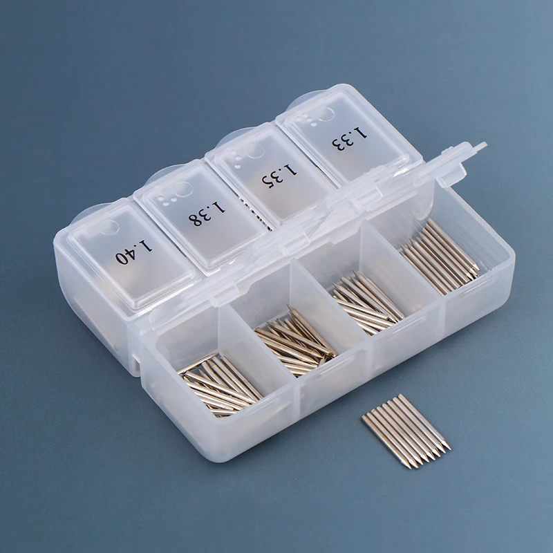 Parti di pianoforte Tuning Manutenzione Indoccaggio Macchina Chiodi per alberi Strumento di riparazione 1635C Chiodo per alberi Shenda Ago Scatola di immagazzinaggio in plastica