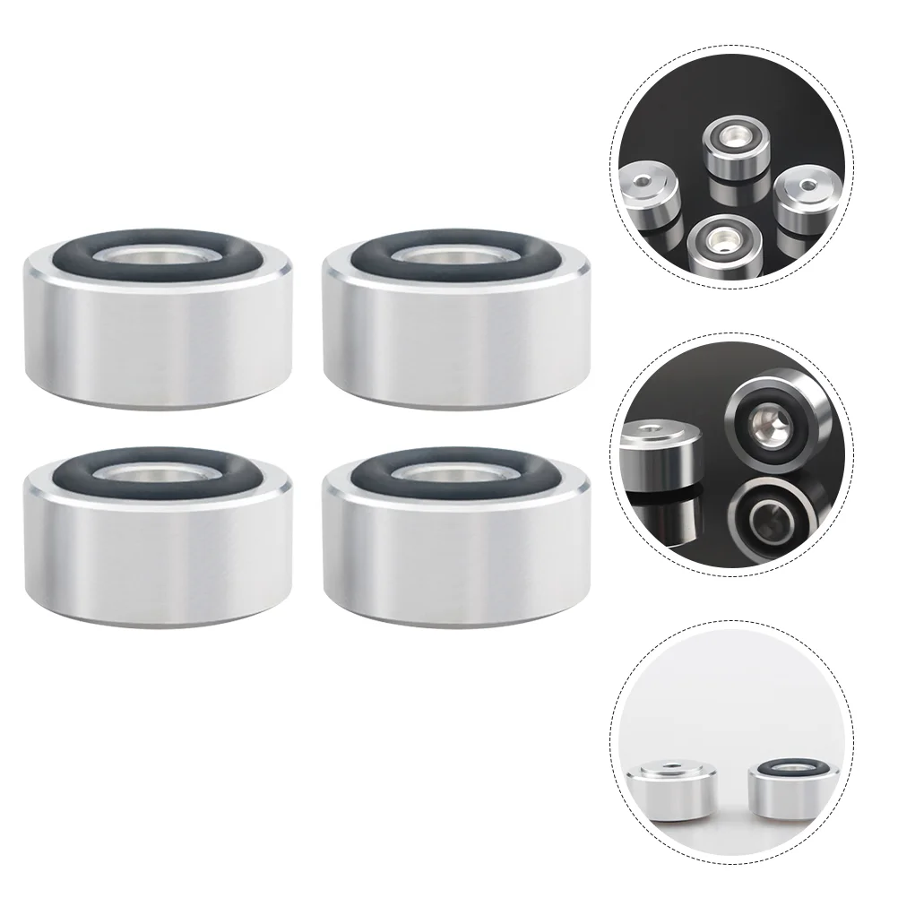 

4 Pcs Speaker Shock Absorber Feet Subwoofer Supply Damping Vibration Turntable Stand Aluminum Alloy Isolation for