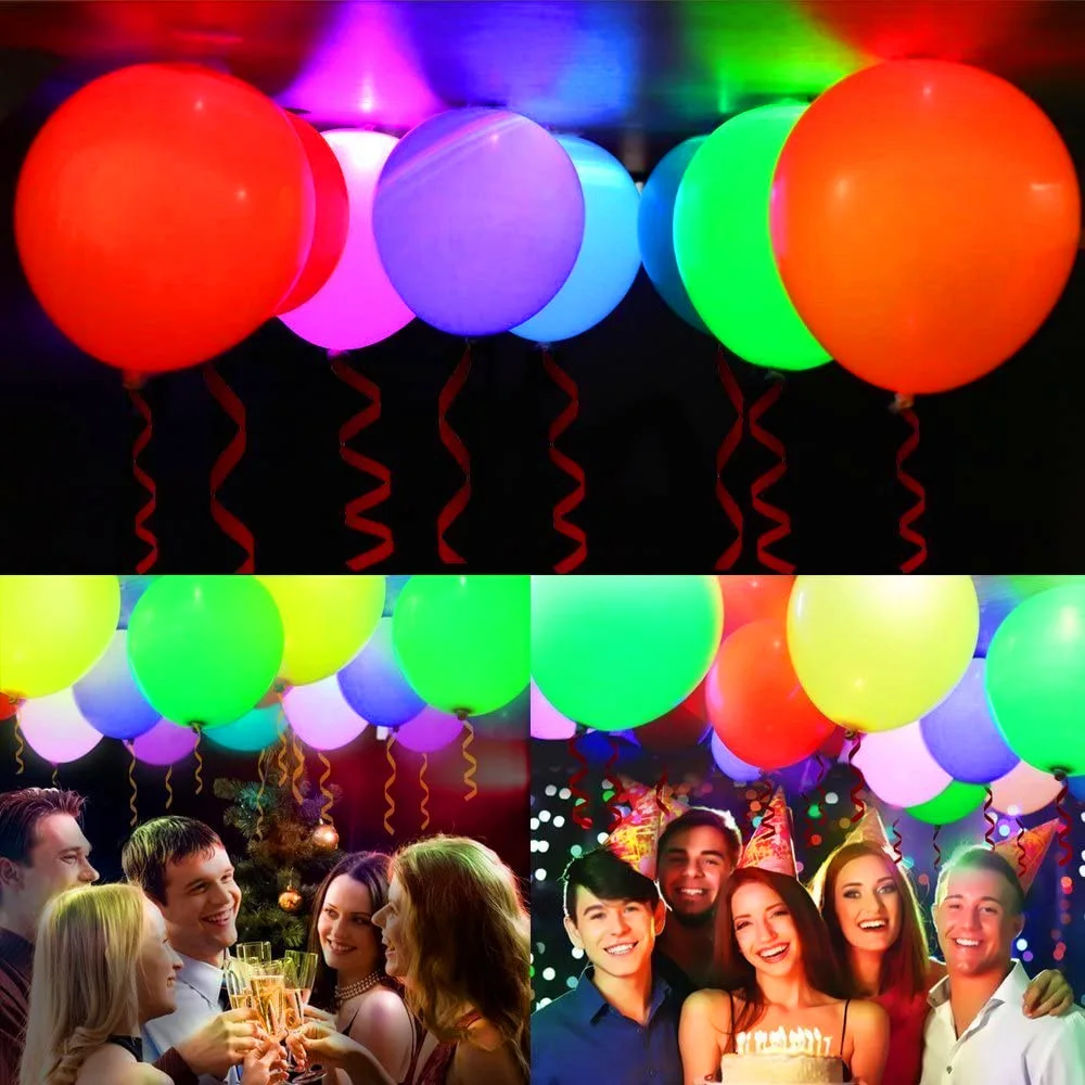 

Luminous Colorful Led Balloon Light Glow Flash Ball Lamp Mini Lantern Christmas Halloween Decoration Round Bouquet Up Bobo Sky