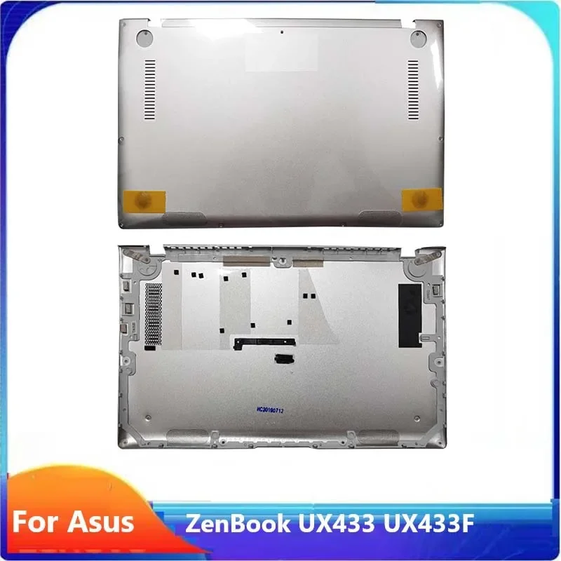 Imagem -05 - Tampa Traseira Lcd para Asus Deluxe14 U4300 Zenbook Ux433 Ux433f Ux433fn Ux434 sem Toque Moldura Tampa Superior Caixa Inferior Prateado Novo