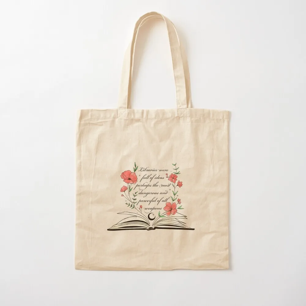 

Libraries were full of Ideas in colour (Throne of Glass) Tote Bag Shopping bags woman shopping bag Canvas Tote Bag