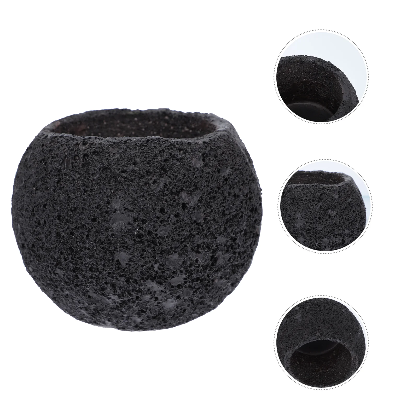 Lava Stone Pot Creative Flower Green Decoration Flowerpot Desktop Household Succulent Planter Resin Volcanic