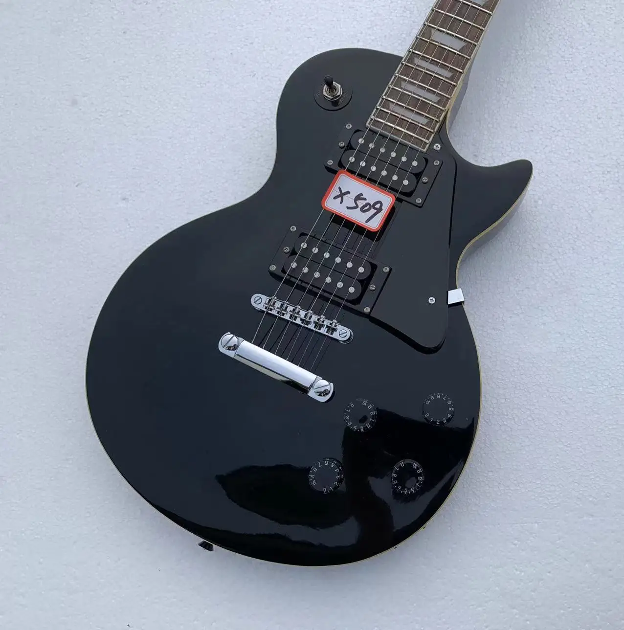 DIY Custom G 6 Strings Electric Guitar Guitarra Black Beauty in Stock Discount Free Shipping X509