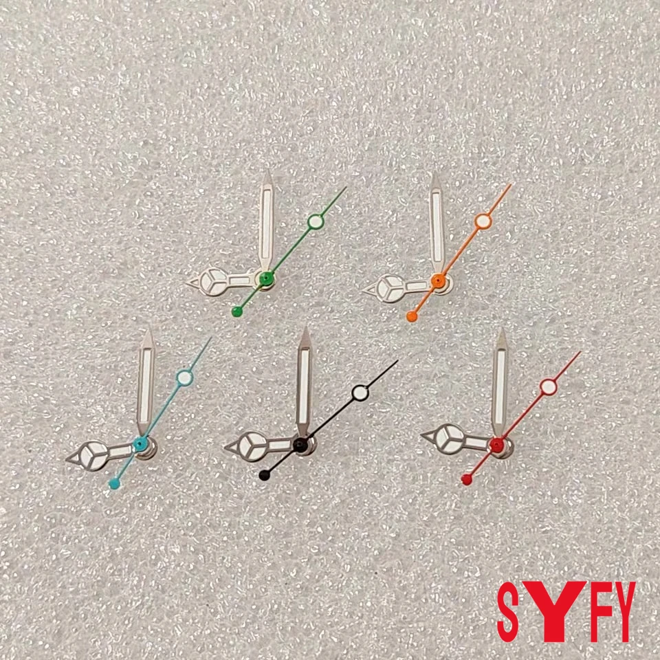 Green Luminous NH35 Hands Black/Blue/Orange/Green/Red Watch Hands For NH35/NH36/4R/7S SEIKO Movement Watches Pointers Watch Part