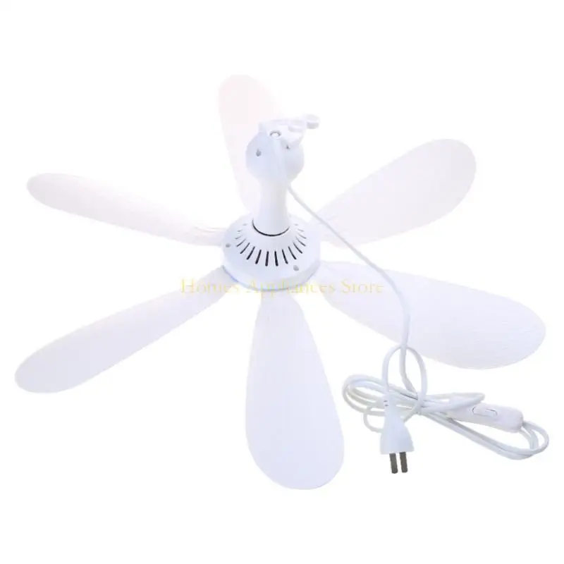 D0AB speed 220V 20W6 Flabellums Ceiling Fan 20.4in quiet Hanging Fan with Switch