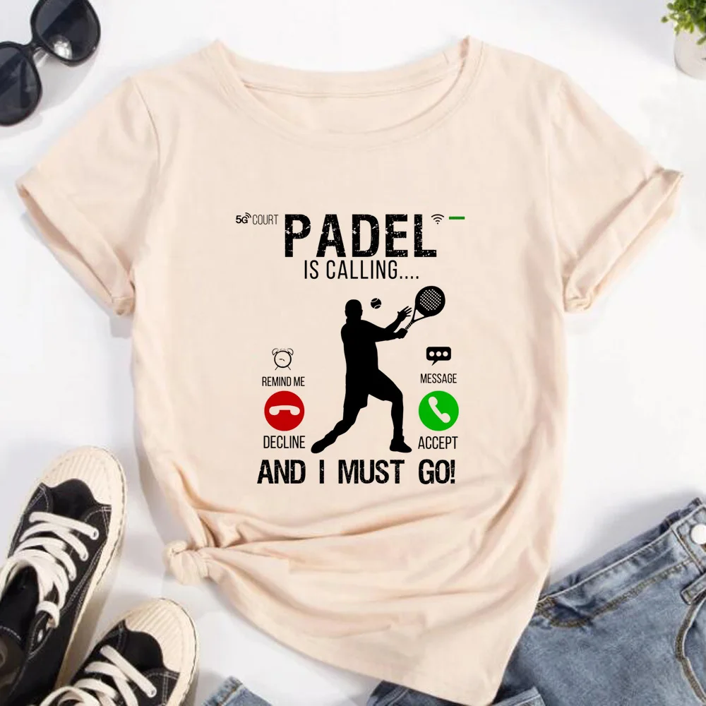 Padel t shirt women graphic streetwear tshirt girl Japanese graphic manga clothing