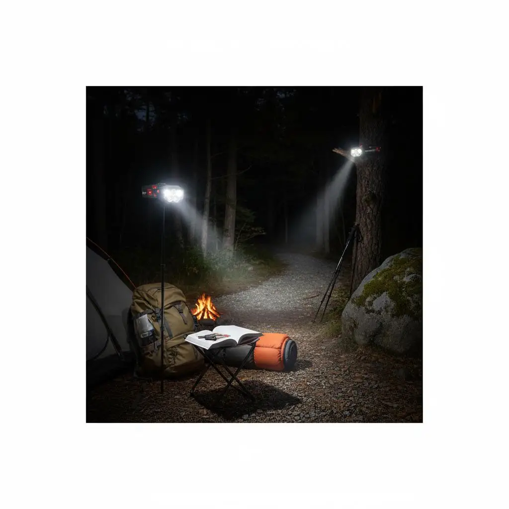 

Набор из 2 перезаряжаемых светодиодных налобных фонарей с датчиком движения для кемпинга, бега, походов, 12 режимов освещения, регулируемый ремешок на голову