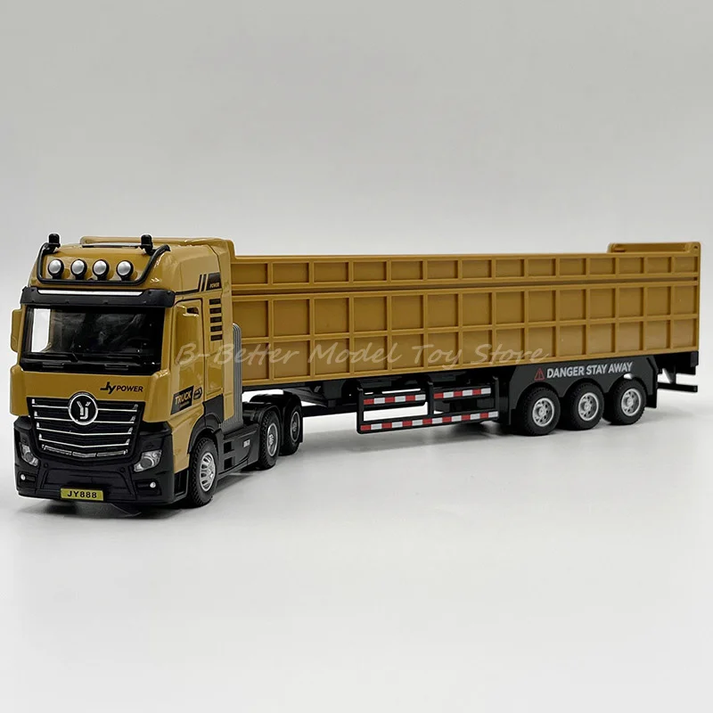 1:50 Diecast Construction Model Toy lengthen Dump Truck Tipper Pull Back With Sound & Light Children Gifts