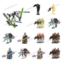 TV8081-TV8102 Star Wars Battle Droid Darth Vader Han Solo C-3PO Boba Fett Figure Toy Bricks Assembling Doll Building Blocks