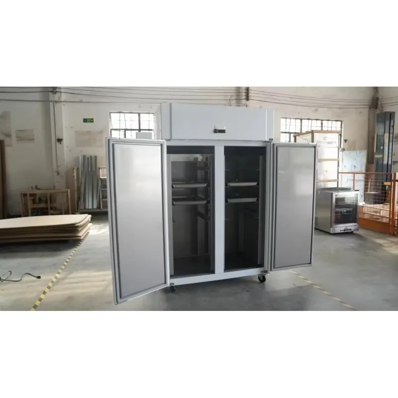 Commercial Refrigerator Restaurant Refrigeration Stainless Steel Upright Freezer Kitchen Equipment view 3