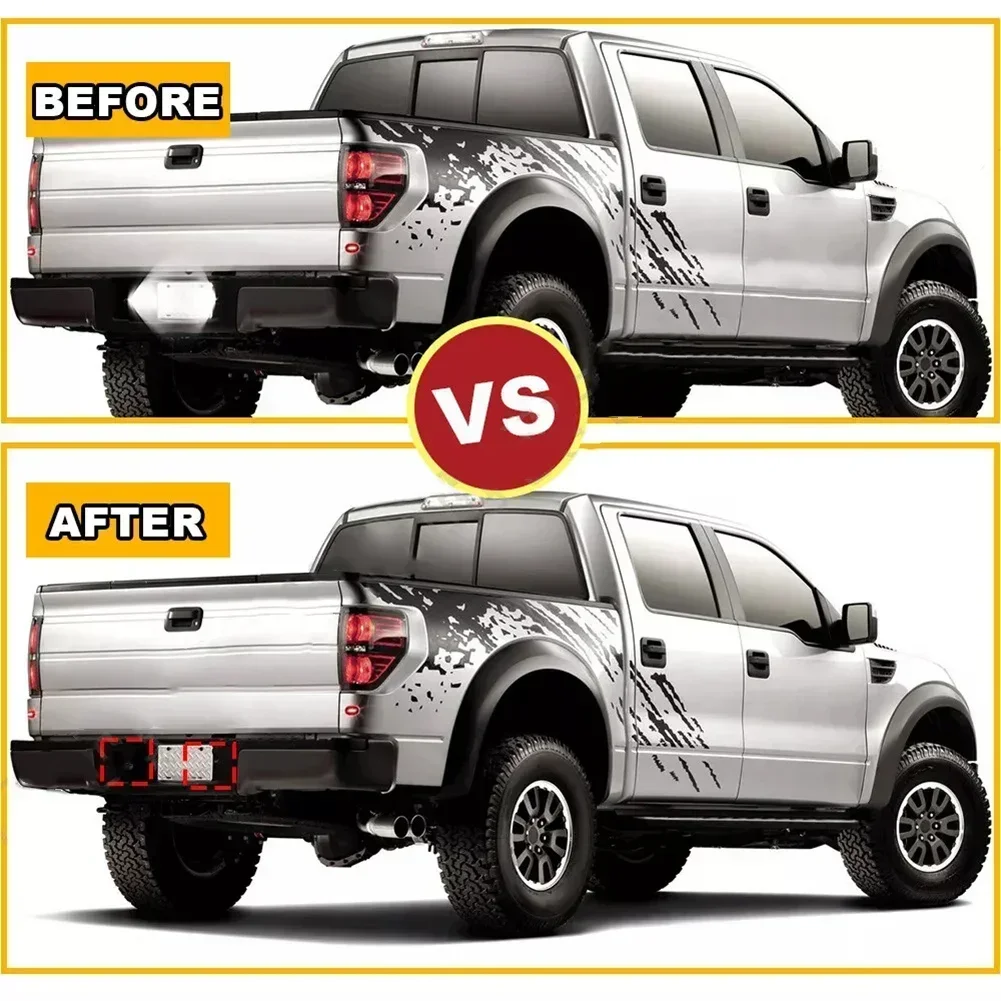 2pcs LED Number License Plate Lights For Ford F150 F250 F350 Rear Bumper Tag Assembly Lamp License Plate Light Accessories - Image 5