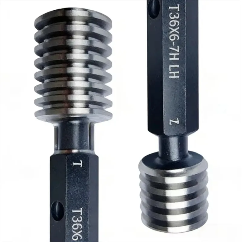 7H8H High Accuracy 0.001 GCr15 Steel Thread Plug Gauge Set Double-Headed Measuring Tool Inner Outer Diameter Spot Hole Analysis
