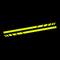 Motorcycle Front Fender Universal Stickers Waterproof Motorbike Reflective Decal