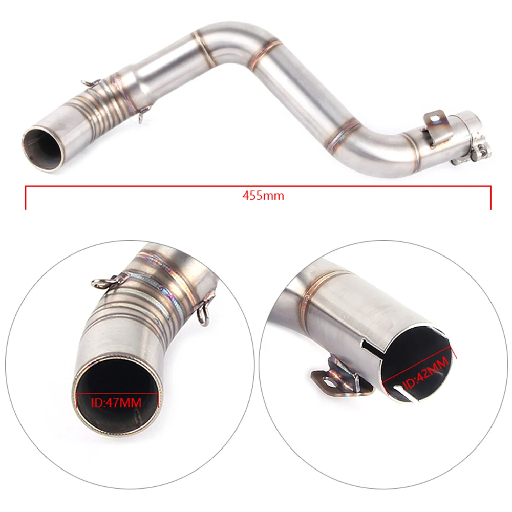 Slip On Motorcycle Professionalexosto para moto Full System middle Link pipe For DUKE 125 150 200 390 2012-2016