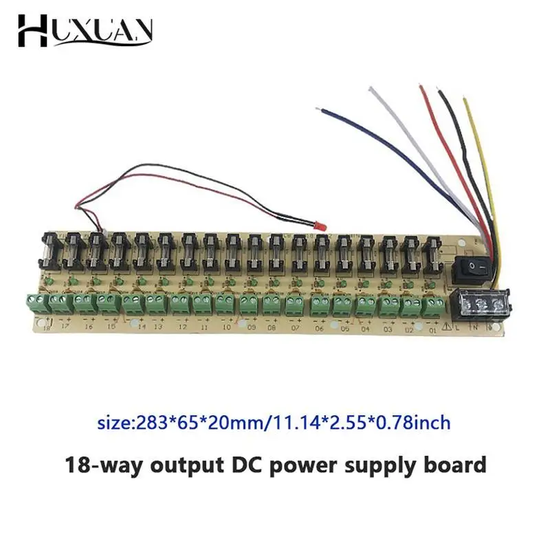 High Quality PCB Board Terminal 9/18-way Monitoring DC Power Supply Board For Switch Power Supply Electricity Current Wiring LED