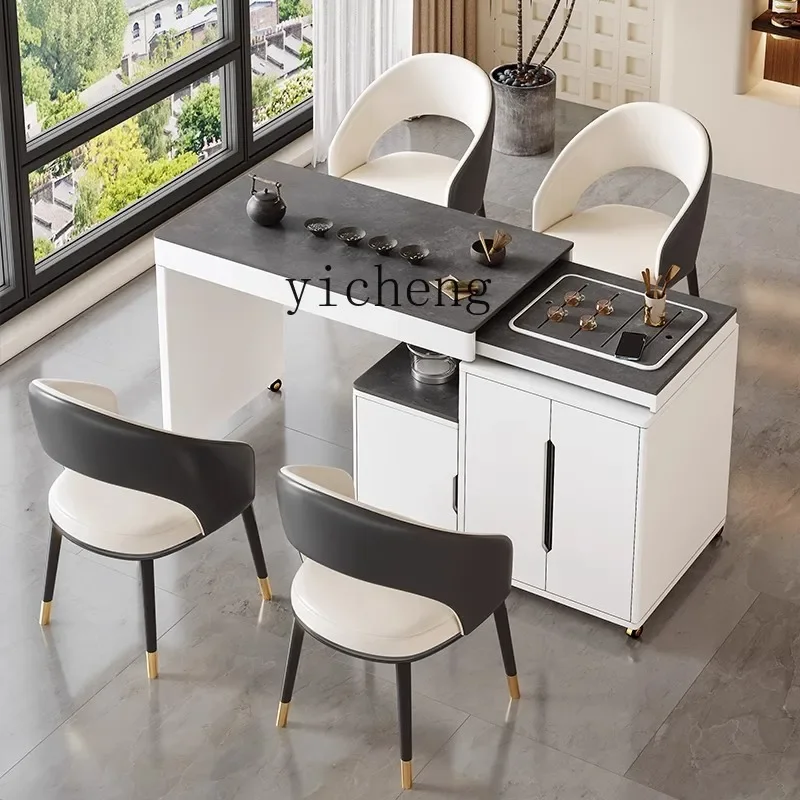 B2 Balcony Tea Table Modern Simple Coffee Table Kung Fu Tea Folding Edge