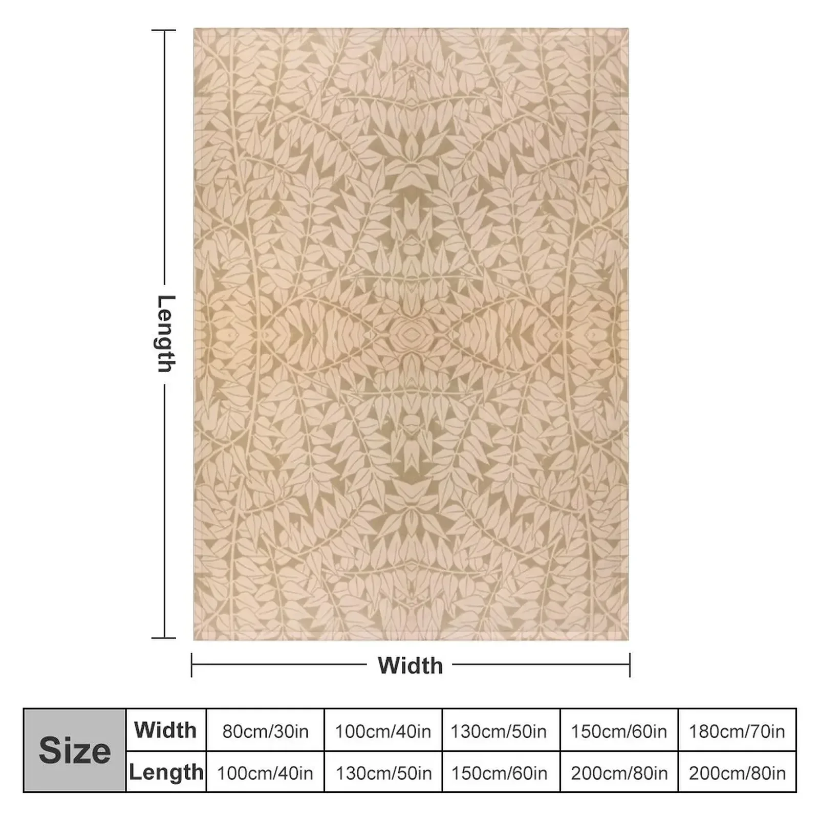 Branch pattern (1872) by William Morris. Original from The Smithsonian Institution Throw Blanket valentine gift ideas Blankets