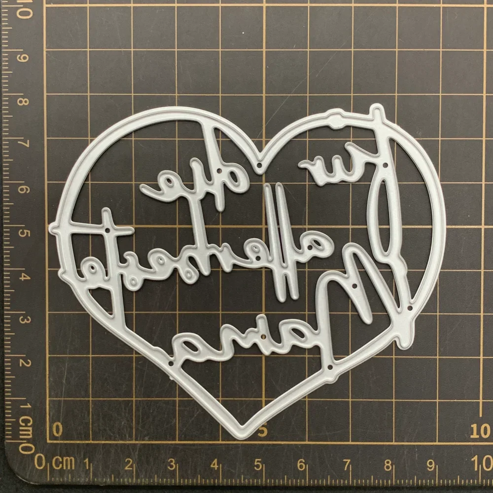 Handwritten Sentiment Metal Cutting Dies Cursive Word Dies for Scrapbook Cardmaking Handmade Embellishment