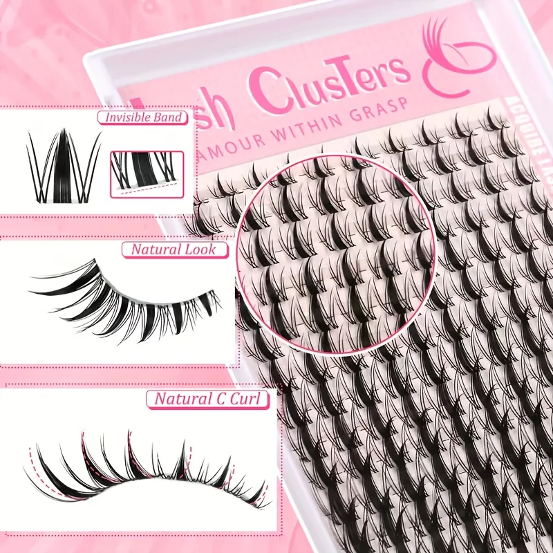140 pcs pestañas hada 8-18mm, manga, C curl, rectas, gran variedad, DIY, extensión natural, look húmedo, puntiagudas, anime 3