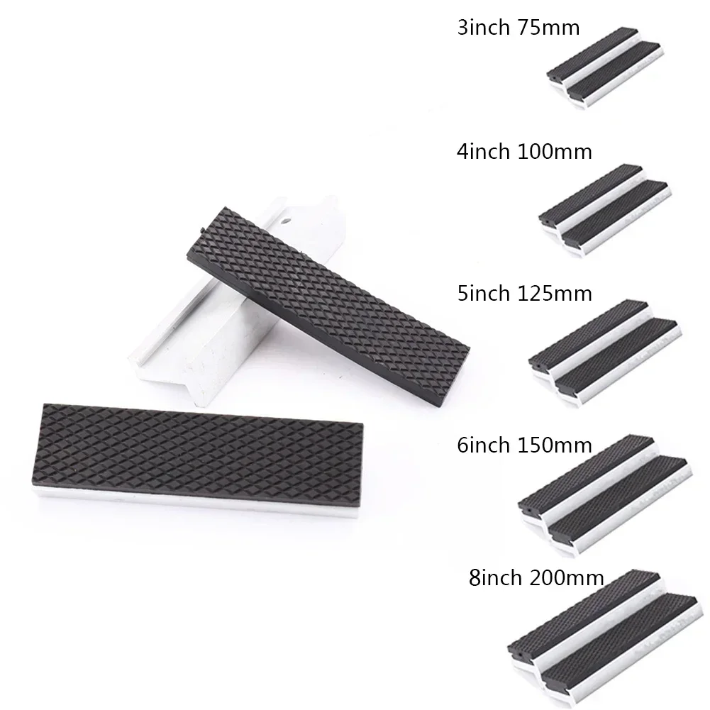 3/4/5/6/8inch Magnetic Vise Jaws Protective Cover Soft Vice Jaws Pads Covers Multipurpose Clamp Anti-Slip Mat Home Hardware