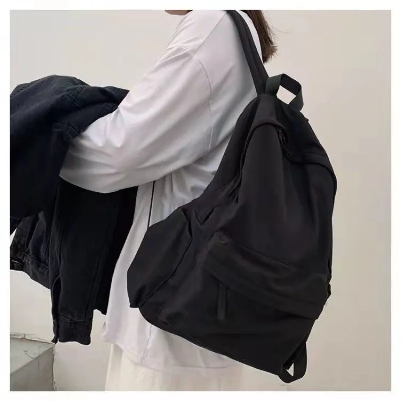 Portability Nylon Backpack Movement Neutral Teenager Backpack Unisex College Student Schoolbag Laptop Bag