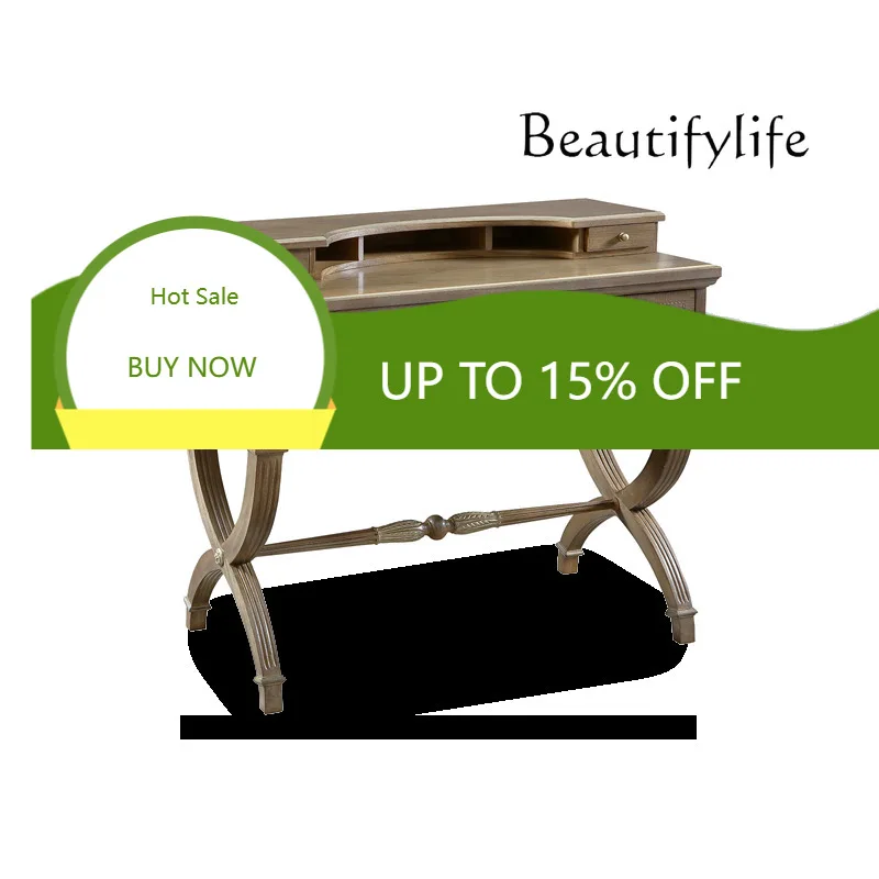 

New Chinese Vintage French Dresser Bedroom Flip Makeup Table Designer Fashion Premium X