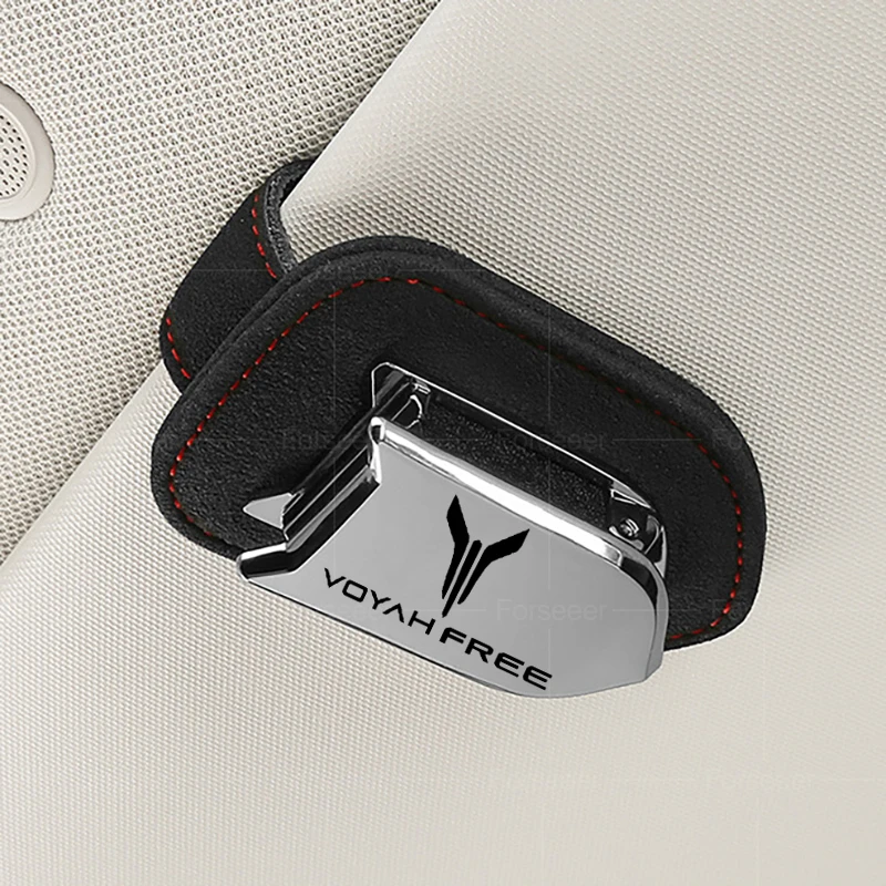 For VoyahFree Car Sun Visor Sunglass Card Clip Sunglasses Holder Accessories Styling For DFM Voyah Free 2025 2024 2023 2022 2021